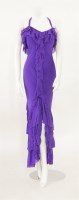 Lot 271 - An Alice Temperley purple silk evening dress