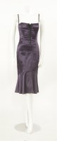 Lot 279 - A Dolce & Gabbana purple silk corset dress