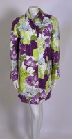 Lot 286 - A Burberry London floral printed cotton canvas raincoat