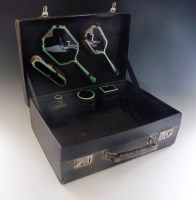Lot 353 - A vintage black cased travelling case