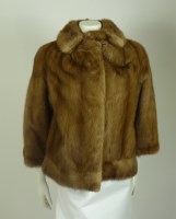 Lot 330 - A caramel mink jacket