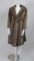 Lot 308 - A leopardskin three-quarter length fur coat