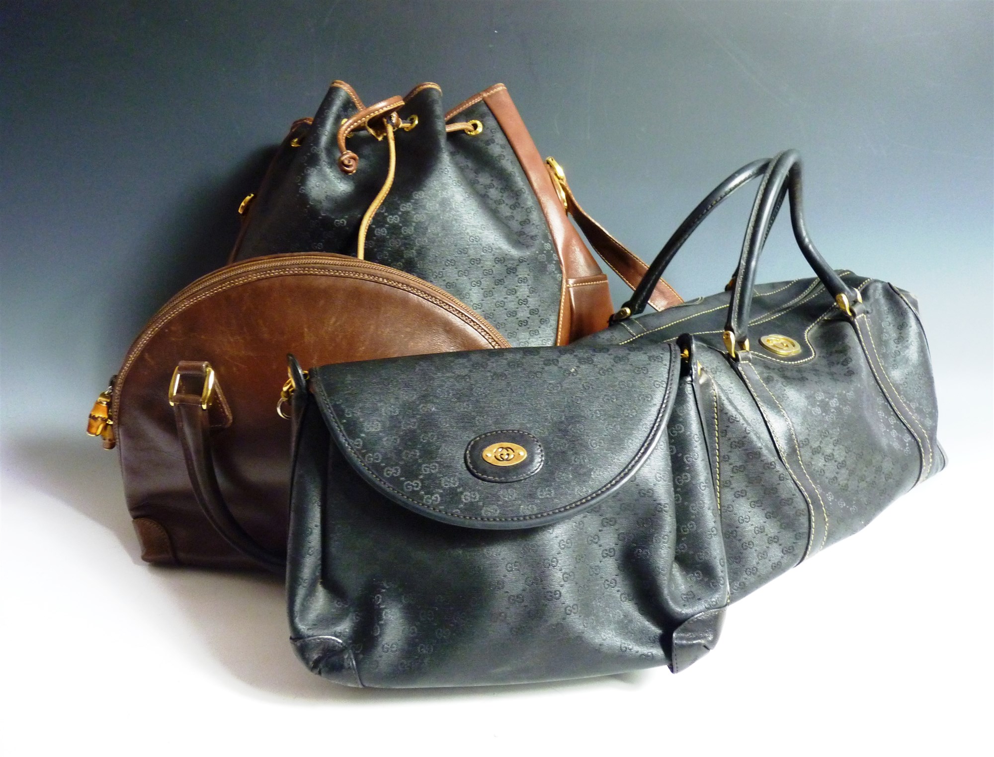 Lot 419 A Gucci bowling bag