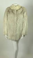 Lot 325 - A silver fox fur jacket