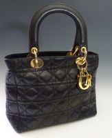 Lot 464 - A Christian Dior vintage small 'Lady Dior' tote