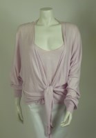 Lot 229 - A Chanel baby pink cashmere twin set