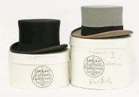Lot 287 - A Lock & Co. grey fur felt top hat