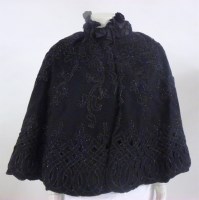 Lot 356 - An Edwardian black velvet bodice