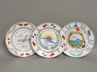 Lot 110 - Three French pottery plates