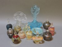 Lot 201 - Thirteen Mdina style glass perfume bottles