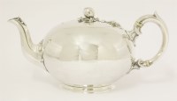 Lot 68 - A Victorian silver teapot