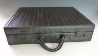 Lot 486 - A Nazareno Gabrielli black leather briefcase
