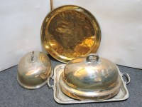 Lot 445 - Two dish covers