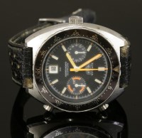 Lot 623 - A rare gentlemen's stainless steel Heuer Autavia Chronograph Automatic strap watch