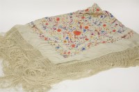 Lot 82 - A c.1930s piano shawl
