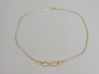 Lot 15 - A Continental diamond set elephant necklace