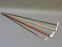 Lot 257 - Four Victorian walking sticks