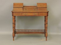 Lot 519 - An Edwardian rosewood and inlaid bonheur du jour