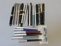 Lot 101 - A collection of fountain pens and pencils