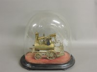 Lot 288 - A brass scale model of an early steam engine