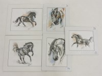 Lot 430 - Katie Hough (British)
ORIGINAL ARTWORKS OF HORSES
All signed in pencil and titled verso