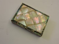 Lot 151 - A 19th century mother of pearl card case