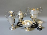 Lot 79 - ##Four small silver trophy cups