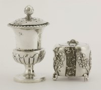 Lot 135 - ##An early 19th century Chinese export silver caster