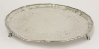 Lot 144A - ##A George III silver salver