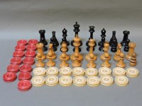 Lot 157 - ##A Jacques Staunton pattern chess set