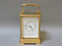 Lot 302 - ##A brass carriage clock