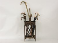 Lot 394 - ##An Art Nouveau oak stick stand