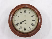 Lot 406 - ##An early 20th century mahogany wall clock