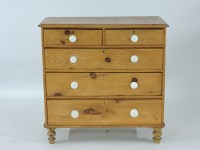 Lot 493 - ##A Victorian pine chest of drawers