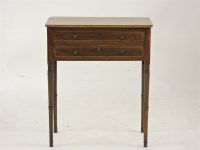 Lot 529 - ##A George lV mahogany two drawer side table