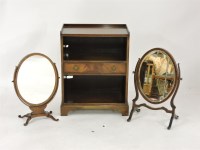 Lot 539 - ##Two George III style mahogany toilet mirrors