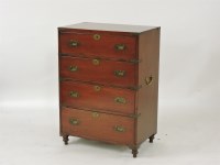 Lot 565 - ##A reproduction campaign style chest of drawers