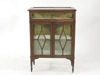 Lot 570 - ##An Edwardian inlaid mahogany display cabinet