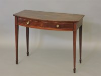 Lot 499 - A mahogany and cross banded side table