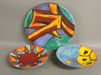 Lot 209 - Three Poole Pottery Living Glaze dishes