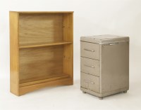Lot 542 - An Art Deco steel three drawer chest