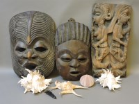 Lot 353 - Two African Malawian wooden masks