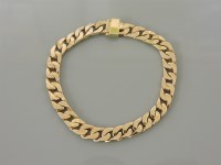 Lot 44 - A 9ct gold filed curb link bracelet