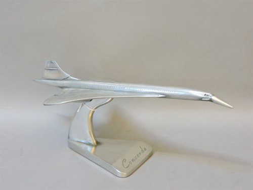 Lot 249 - A pewter model of Concorde