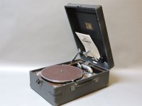 Lot 358 - An HMV model 102D picnic gramophone