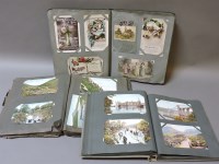 Lot 123 - Three Edwardian postcard albums