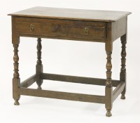 Lot 340 - An oak side table