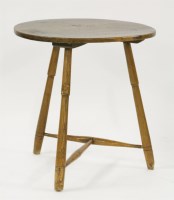 Lot 342 - A pine-topped cricket table