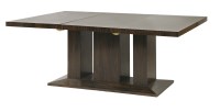 Lot 138 - An Art Deco coromandel three-part dining table