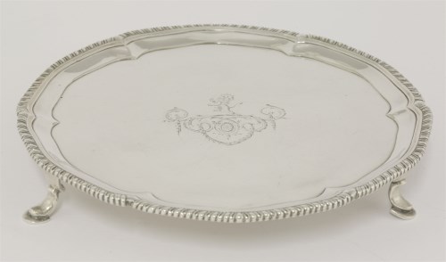 Lot 57 - A George III silver salver